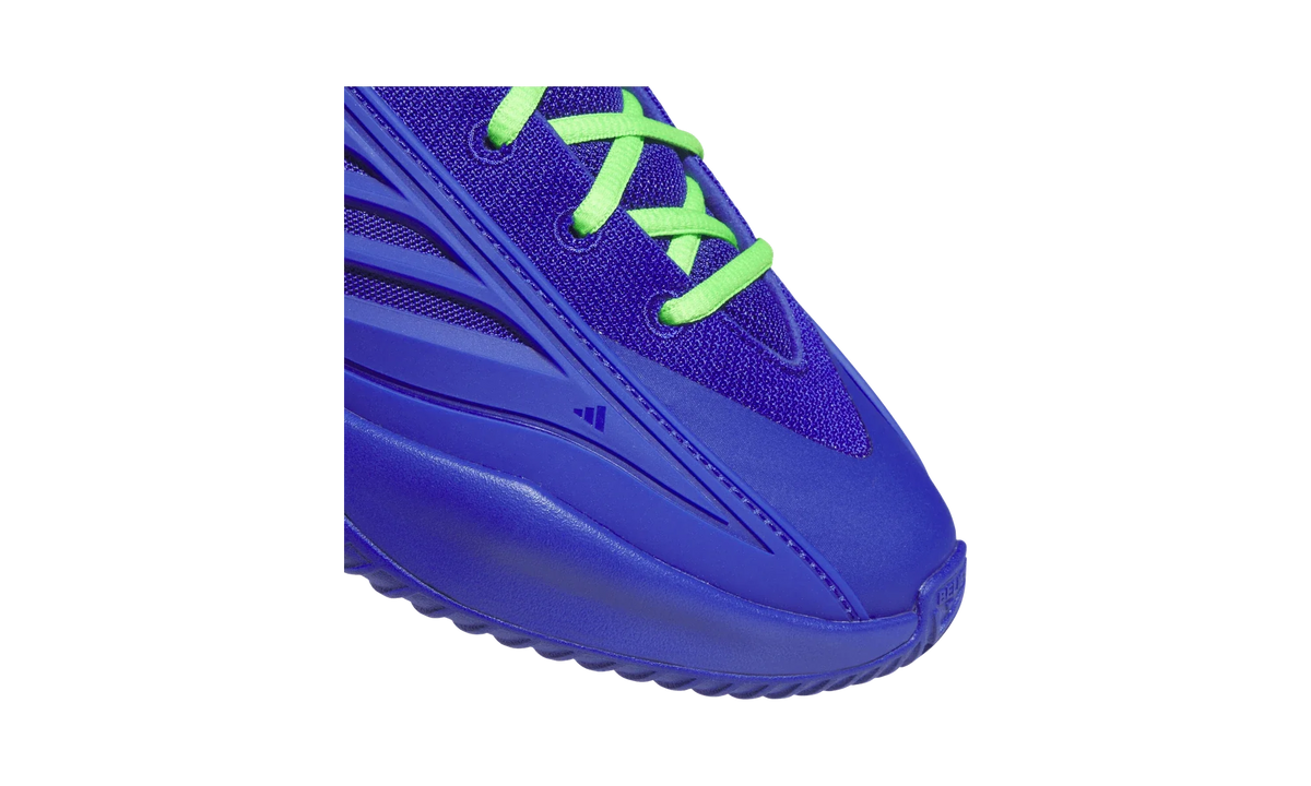 Overkicks - Adidas Believe That 1 Velocity Blue Lime Green (JQ9475) - detalle lateral interior