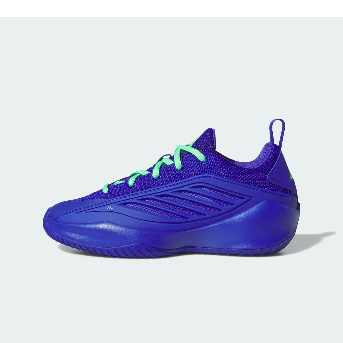 Overkicks - Adidas Believe That 1 Velocity Blue Lime Green (GS) (JQ9472) - vista lateral