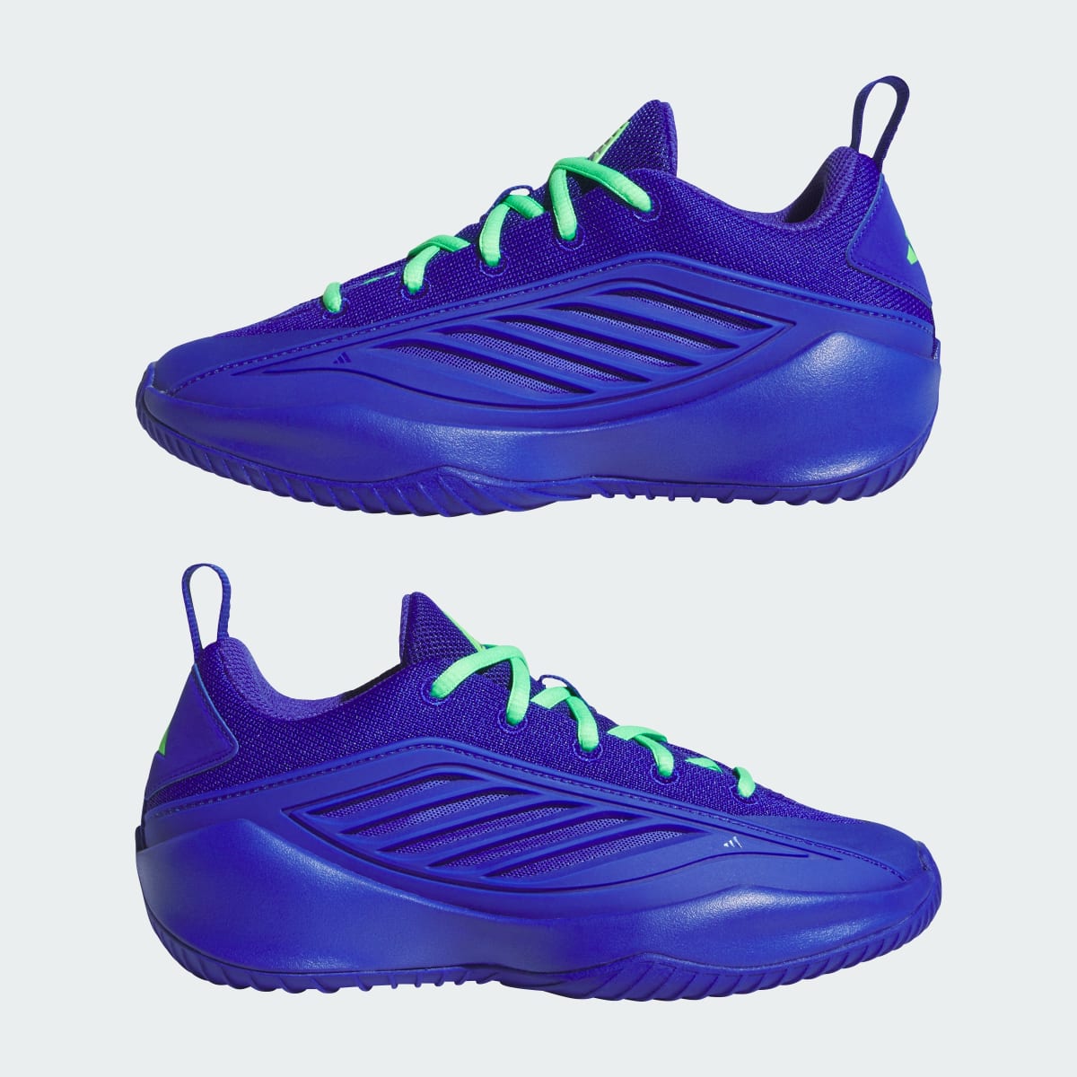 Overkicks - Adidas Believe That 1 Velocity Blue Lime Green (GS) (JQ9472) - imagen 7