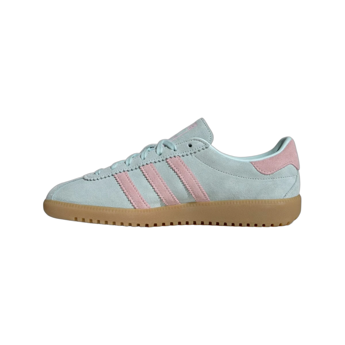 Overkicks - Adidas Bermuda Halo Mint Clear Pink (JS0257) - detalle talon