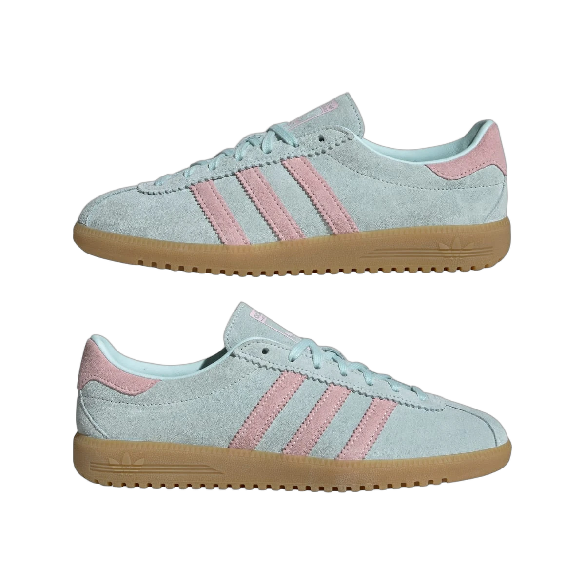 Overkicks - Adidas Bermuda Halo Mint Clear Pink (JS0257) - detalle lateral interior
