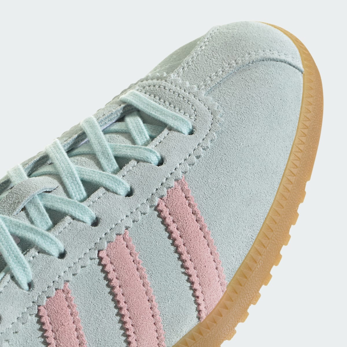 Overkicks - Adidas Bermuda Halo Mint Clear Pink (JS0257) - detalle