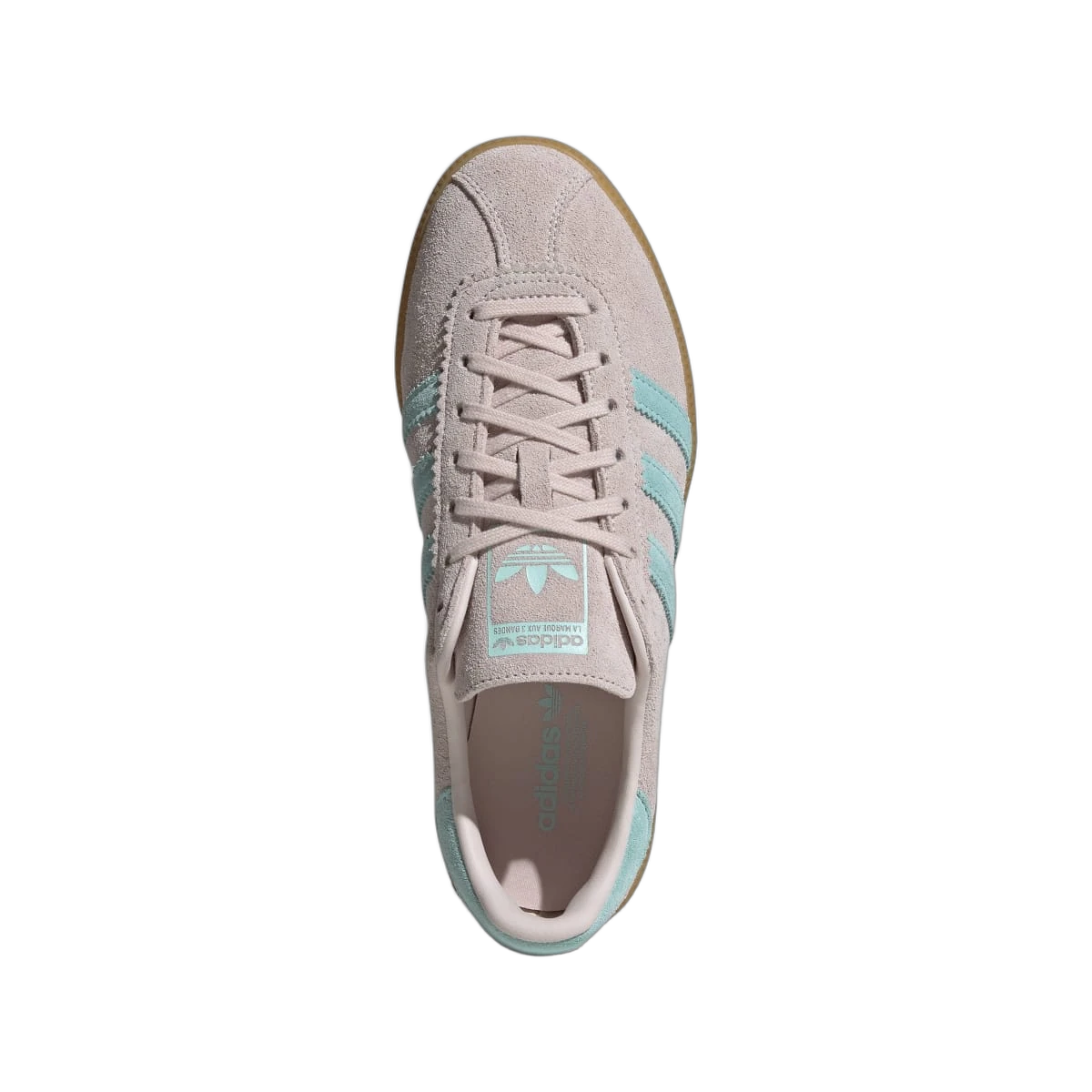 Overkicks - Adidas Bermuda Putty Mauve Semi Flash Aqua (JS0256) - vista trasera