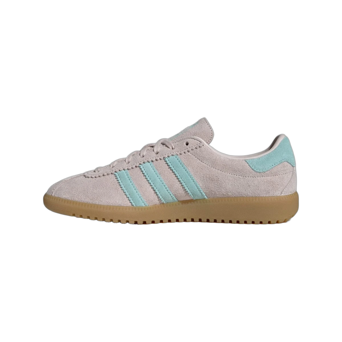 Overkicks - Adidas Bermuda Putty Mauve Semi Flash Aqua (JS0256) - detalle talon
