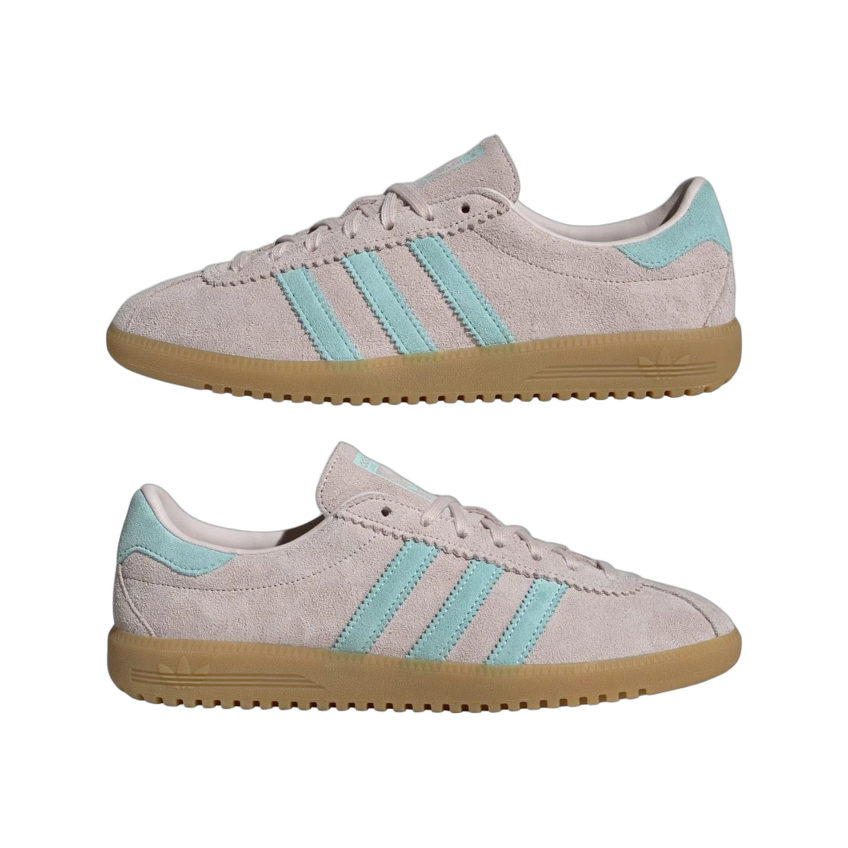Overkicks - Adidas Bermuda Putty Mauve Semi Flash Aqua (JS0256) - detalle lateral interior
