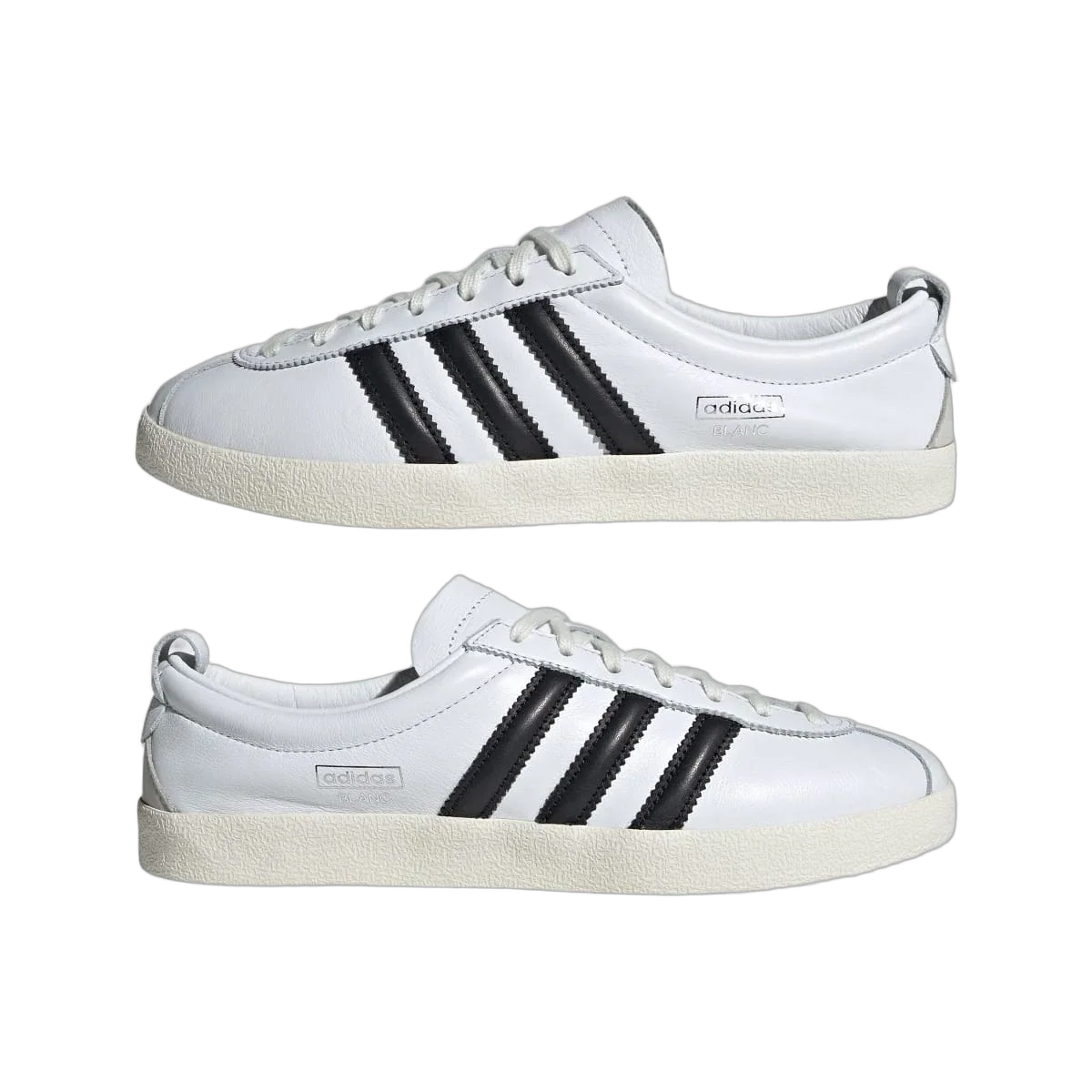 Overkicks - Adidas Blanc White Black (Womens) (JI2507) - detalle lateral interior