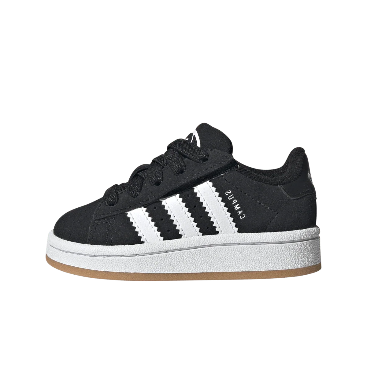 Overkicks - Adidas Campus 00s CF EL Core Black Cloud White Gum (TD) (JI4335) - vista lateral