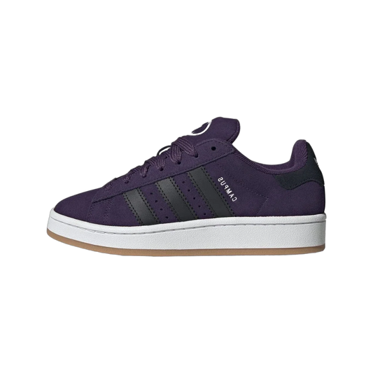 Overkicks - Adidas Campus 00s Camp Aurora Plum Core Black Cloud White (GS) (JQ8557) - vista lateral