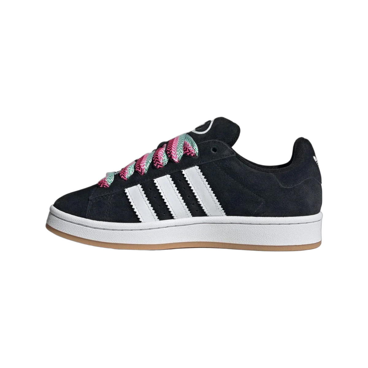 Overkicks - Adidas Campus 00s Camp Core Black Lucid Pink Cloud White (Womens) (JH7272) - detalle talon