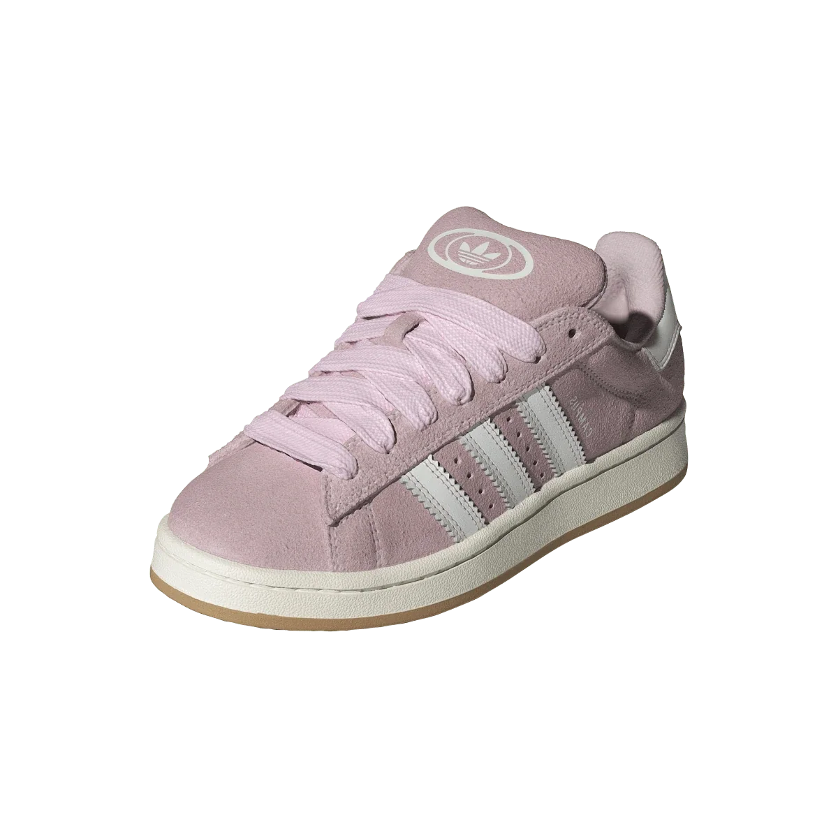 Overkicks - Adidas Campus 00s Camp Core White Clear Pink (Womens) (JQ5751) - vista trasera