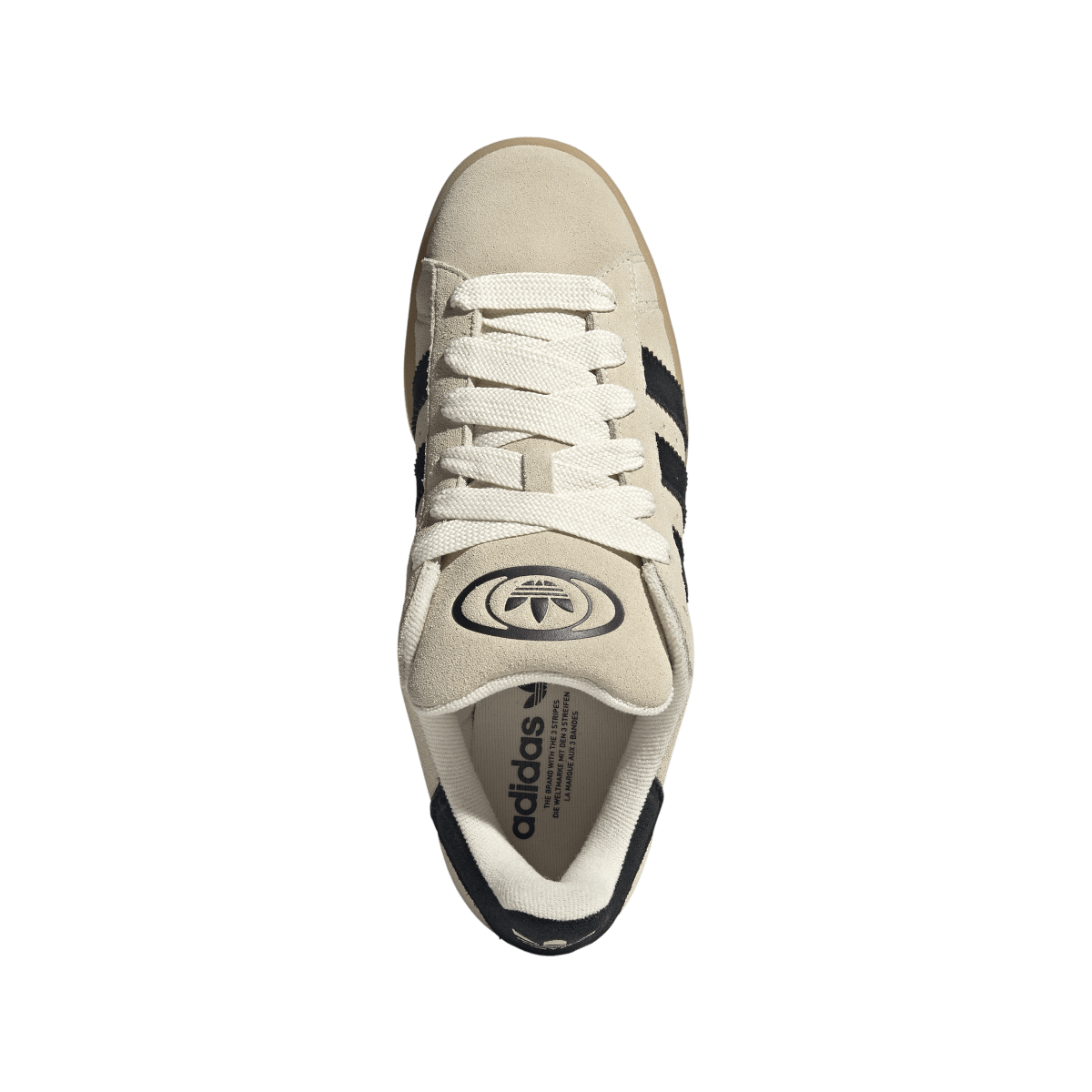 Overkicks - Adidas Campus 00s Camp Gum Cream White Core Black (JQ8356) - par completo