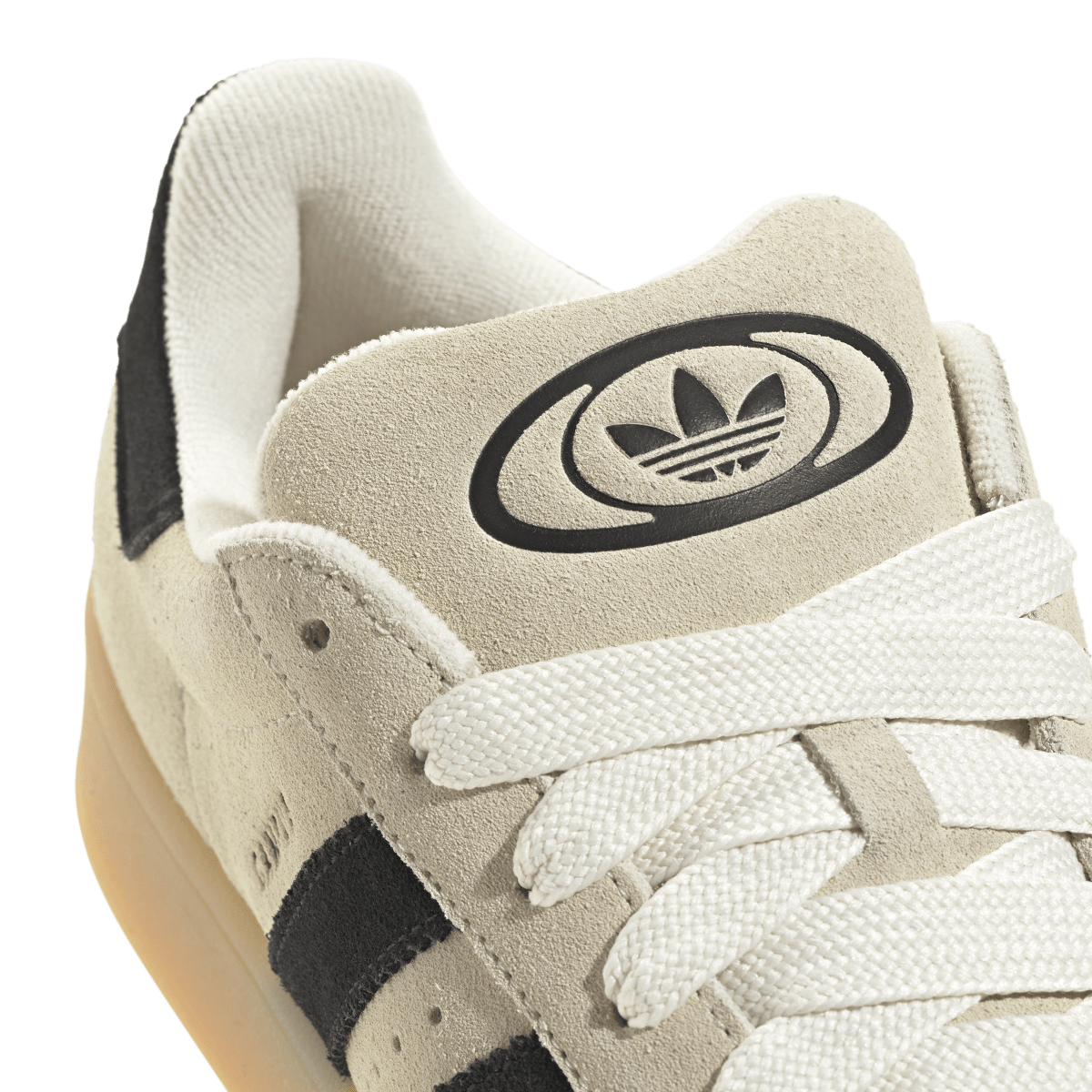 Overkicks - Adidas Campus 00s Camp Gum Cream White Core Black (JQ8356) - detalle lateral interior
