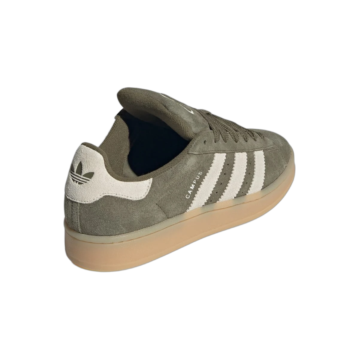 Overkicks - Adidas Campus 00s Camp Medium Dark Khaki Off White Gum (JQ8355) - vista superior