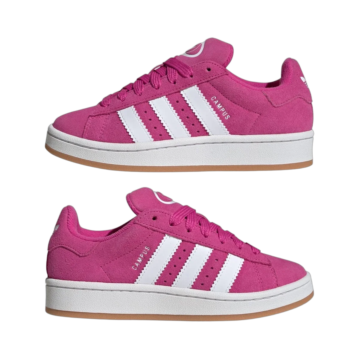 Overkicks - Adidas Campus 00s Camp Semi Lucid Fuchsia Cloud White Gum (GS) (JS3847) - imagen 7