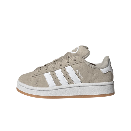 Overkicks - Adidas Campus 00s Camp Wonder Beige Cloud White Gum (PS) (JI4462) - vista lateral