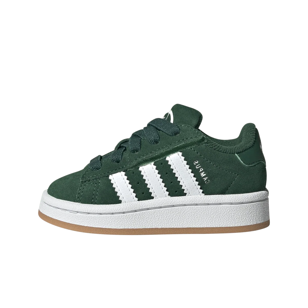 Overkicks - Adidas Campus 00s Comfort Closure Camp Dark Green Cloud White Gum (TD) (JI4333) - vista lateral