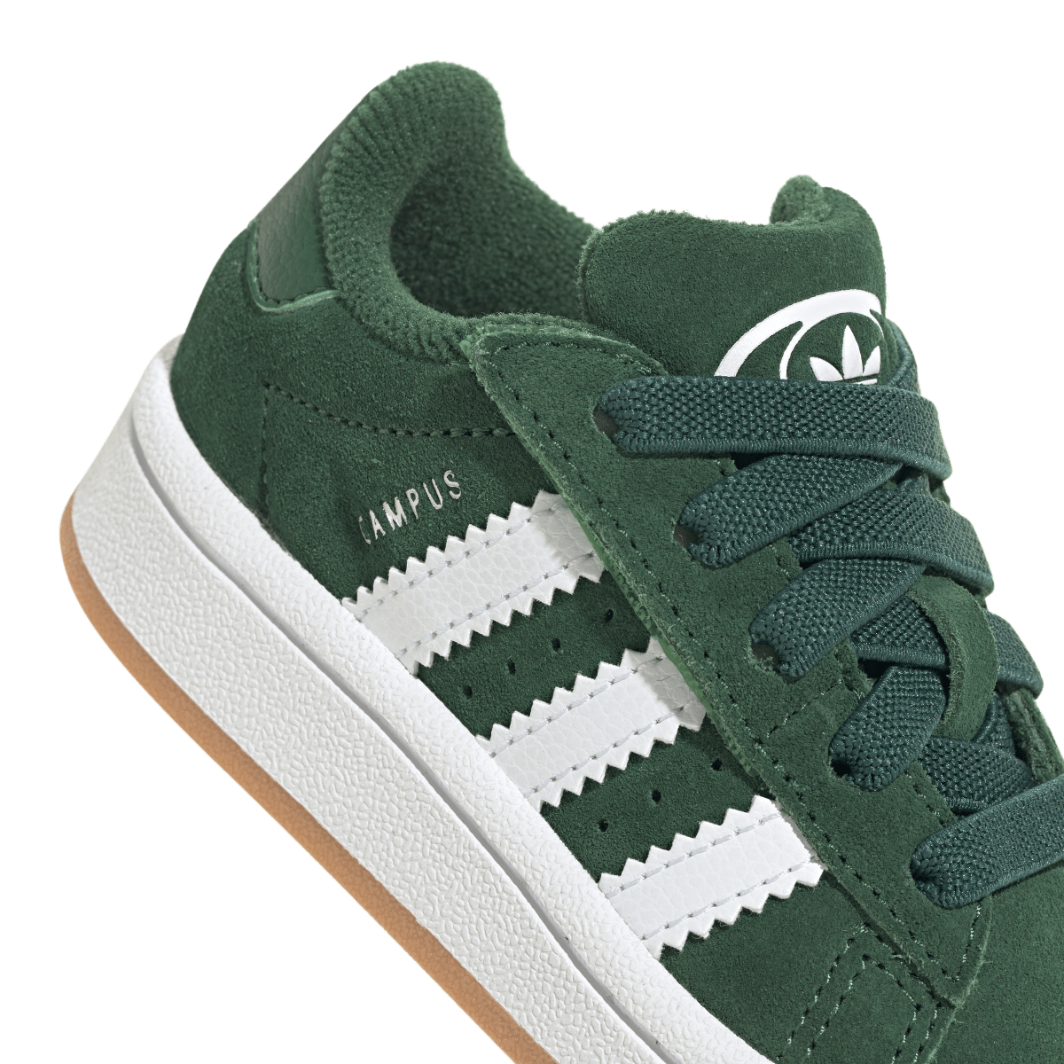Overkicks - Adidas Campus 00s Comfort Closure Camp Dark Green Cloud White Gum (TD) (JI4333) - imagen 8
