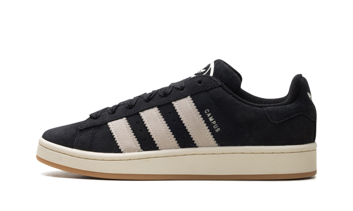 Overkicks - Adidas Campus 00s Core Black Cream White (JH5626) - vista lateral