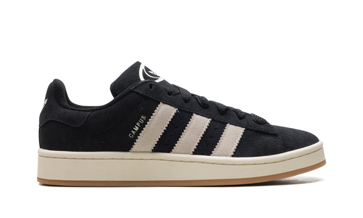 Overkicks - Adidas Campus 00s Core Black Cream White (JH5626) - detalle talón