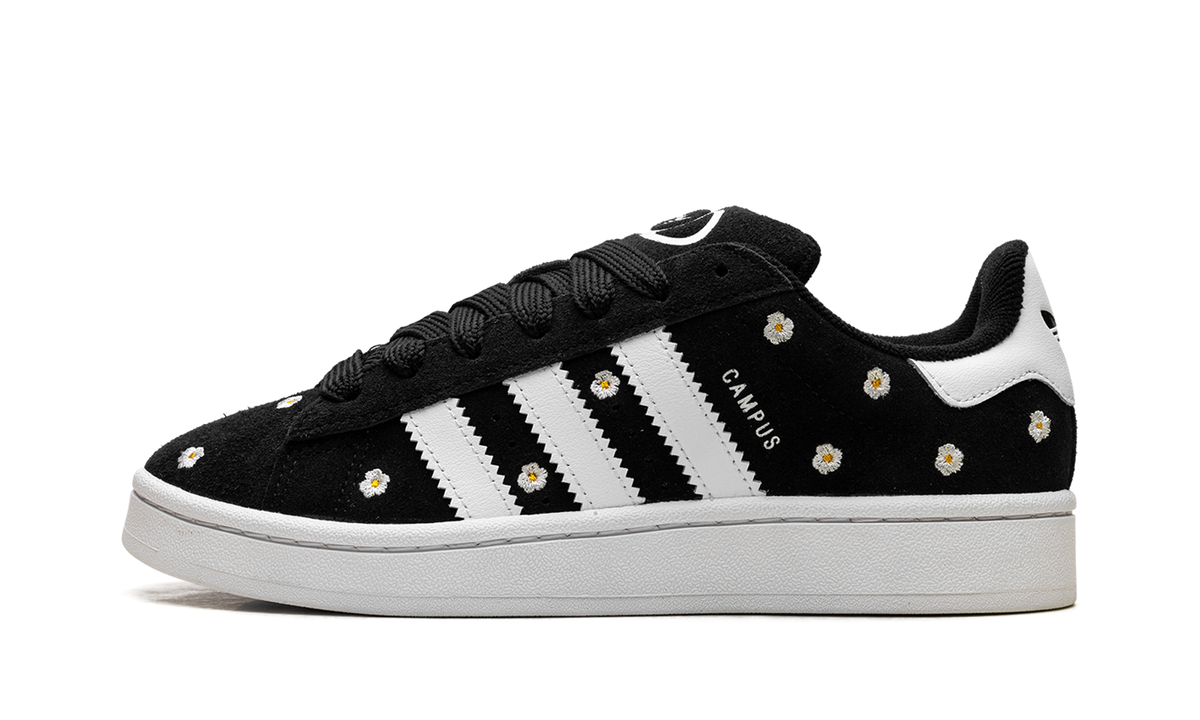 Overkicks - Adidas Campus 00s Core Black Floral (IF9640) - vista lateral