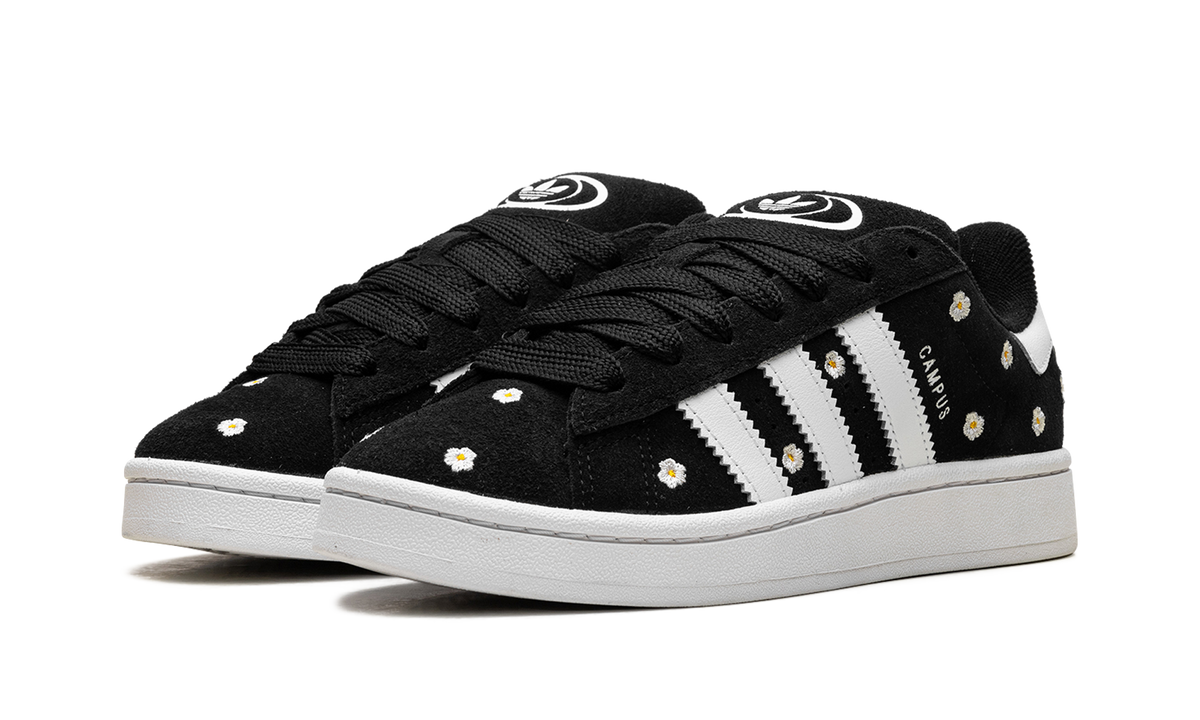Overkicks - Adidas Campus 00s Core Black Floral (IF9640) - vista trasera