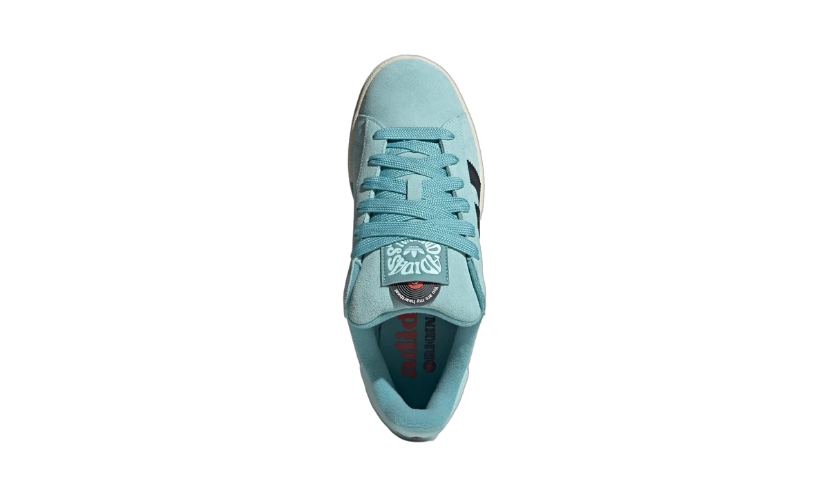 Overkicks - Adidas Campus 00s Core Black Semi Flash Aqua (ID6248) - vista trasera
