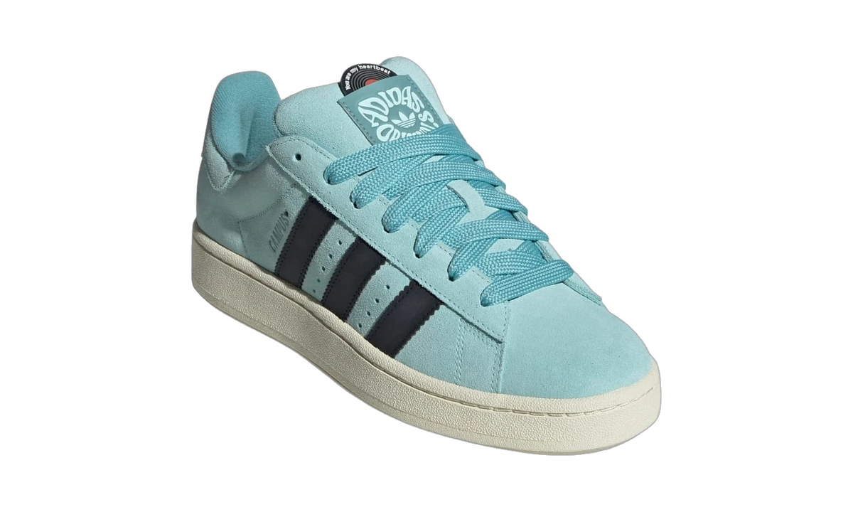 Overkicks - Adidas Campus 00s Core Black Semi Flash Aqua (ID6248) - detalle suela