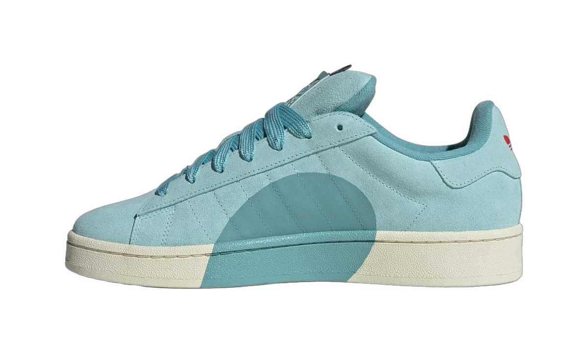 Overkicks - Adidas Campus 00s Core Black Semi Flash Aqua (ID6248) - detalle talón