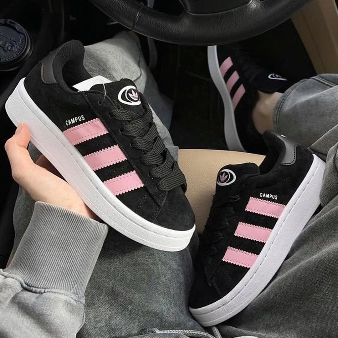 Overkicks - Adidas Campus 00s Core Black True Pink (ID3171) - vista trasera