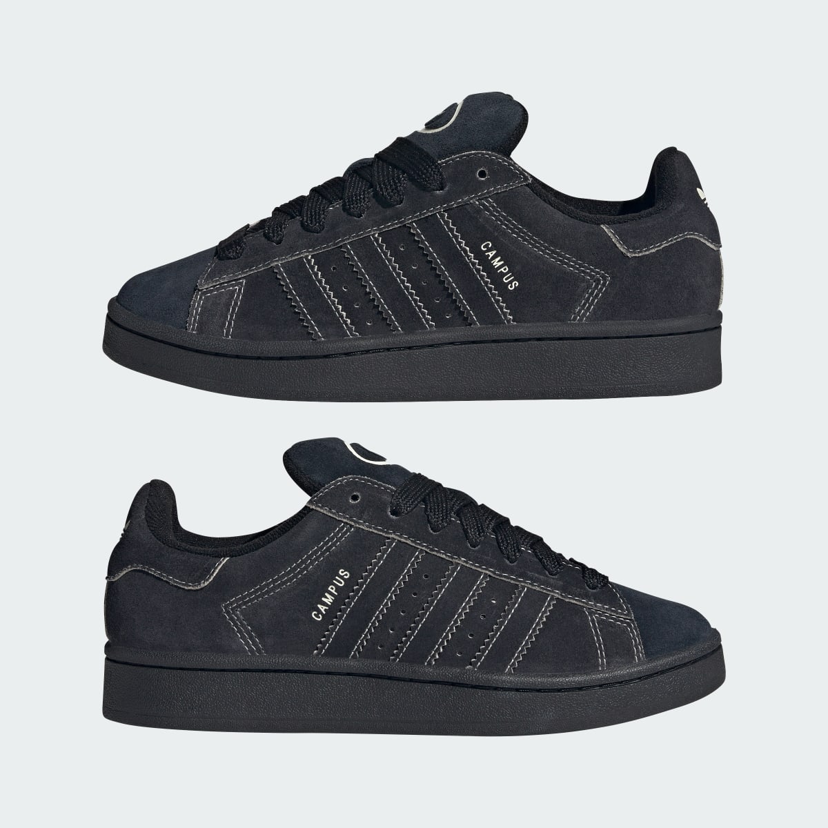 Overkicks - Adidas Campus 00s Cream White Core Black (JQ5779) - detalle lateral interior
