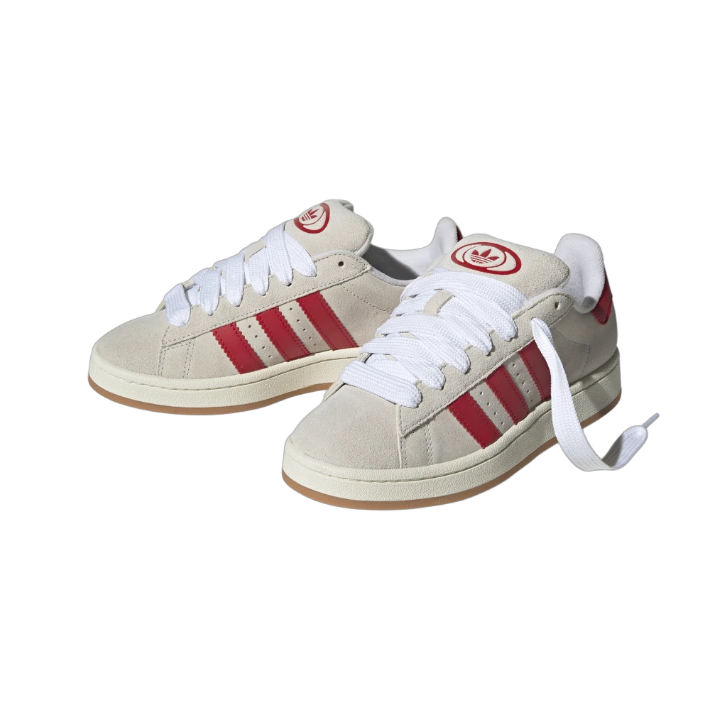 Overkicks - Adidas Campus 00s Crystal White Better Scarlet (GY0037) - vista trasera