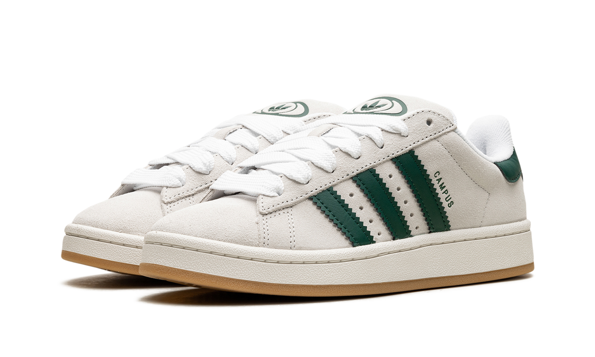Overkicks - Adidas Campus 00s Crystal White Collegiate Green (JQ7784) - vista trasera