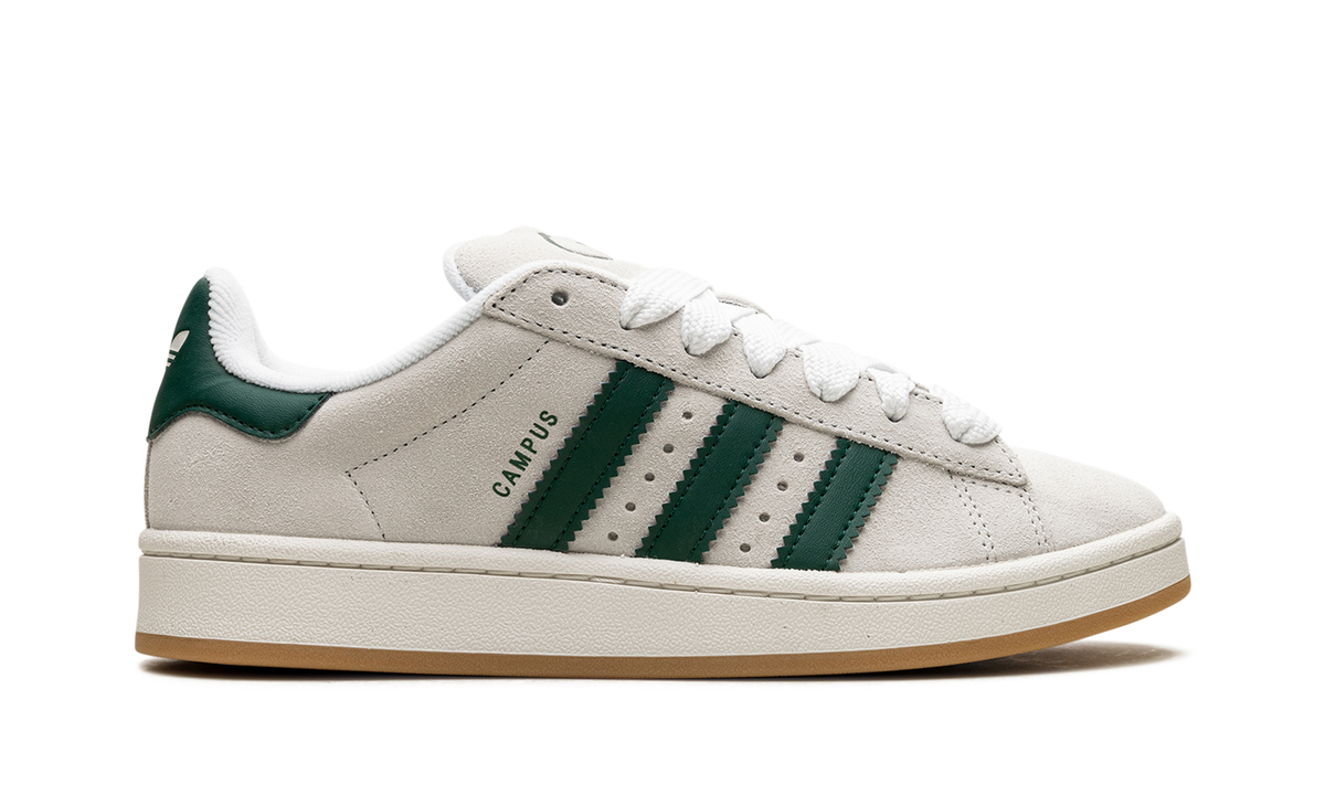 Overkicks - Adidas Campus 00s Crystal White Collegiate Green (JQ7784) - detalle talón