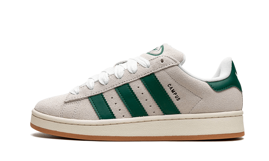 Overkicks - Adidas Campus 00s Crystal White Dark Green (GY0038) - vista lateral