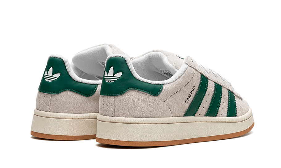 Overkicks - Adidas Campus 00s Crystal White Dark Green (GY0038) - par completo