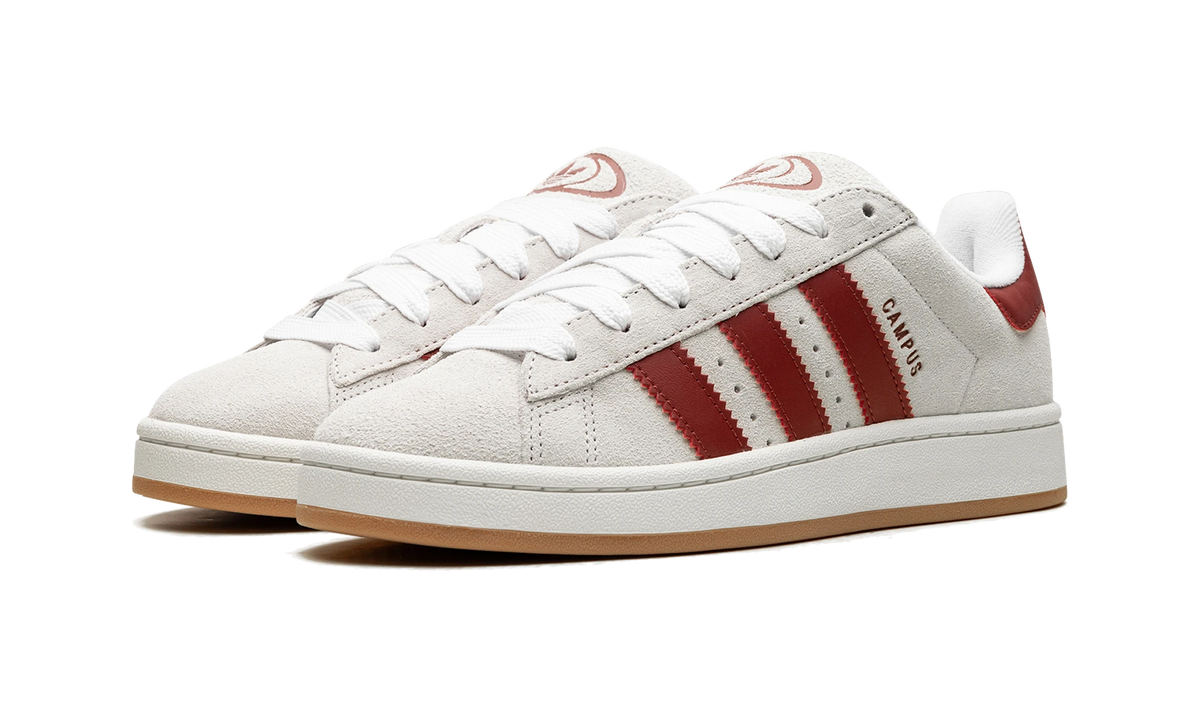 Overkicks - Adidas Campus 00s Crystal White Preloved Ruby (JQ7783) - vista trasera