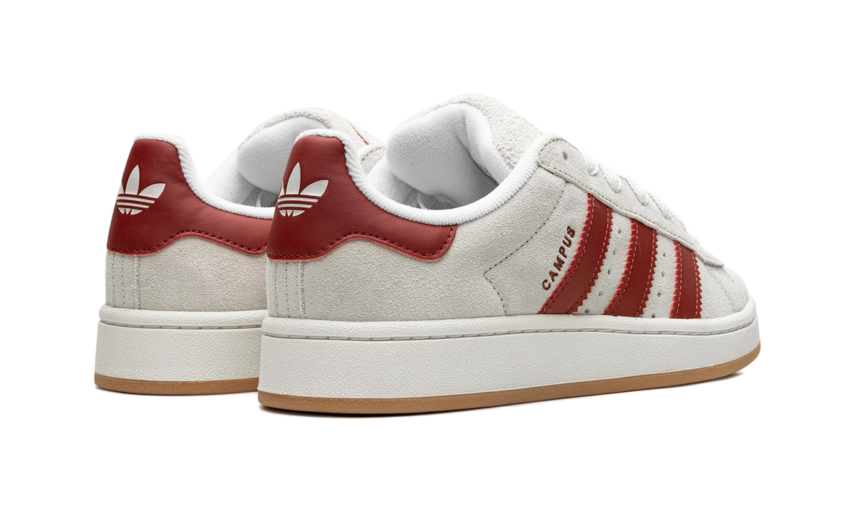Overkicks - Adidas Campus 00s Crystal White Preloved Ruby (JQ7783) - par completo