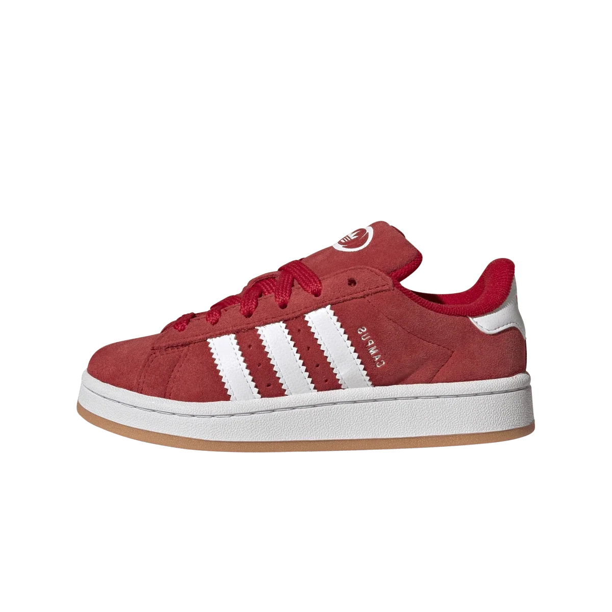 Overkicks - Adidas Campus 00s Elastic Better Scarlet Cloud White (PS) (JI4329) - vista lateral