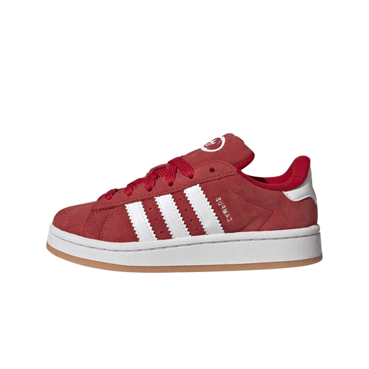 Overkicks - Adidas Campus 00s Elastic Better Scarlet Cloud White (PS) (JI4329) - vista lateral