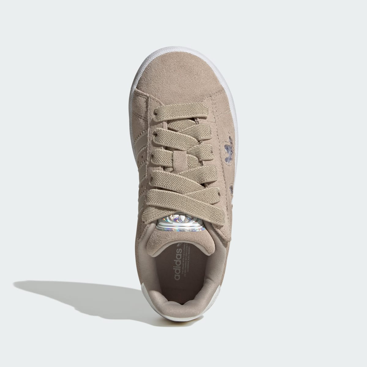 Overkicks - Adidas Campus 00s LED Lights Comfort Closure Wonder Beige Cloud White (PS) (IH6383) - imagen 6