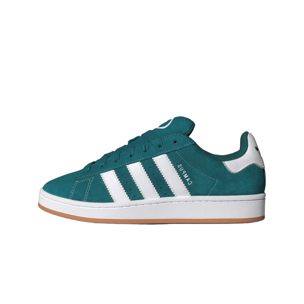 Overkicks - Adidas Campus 00s Legacy Teal Cloud White Gum (ID1437) - vista lateral