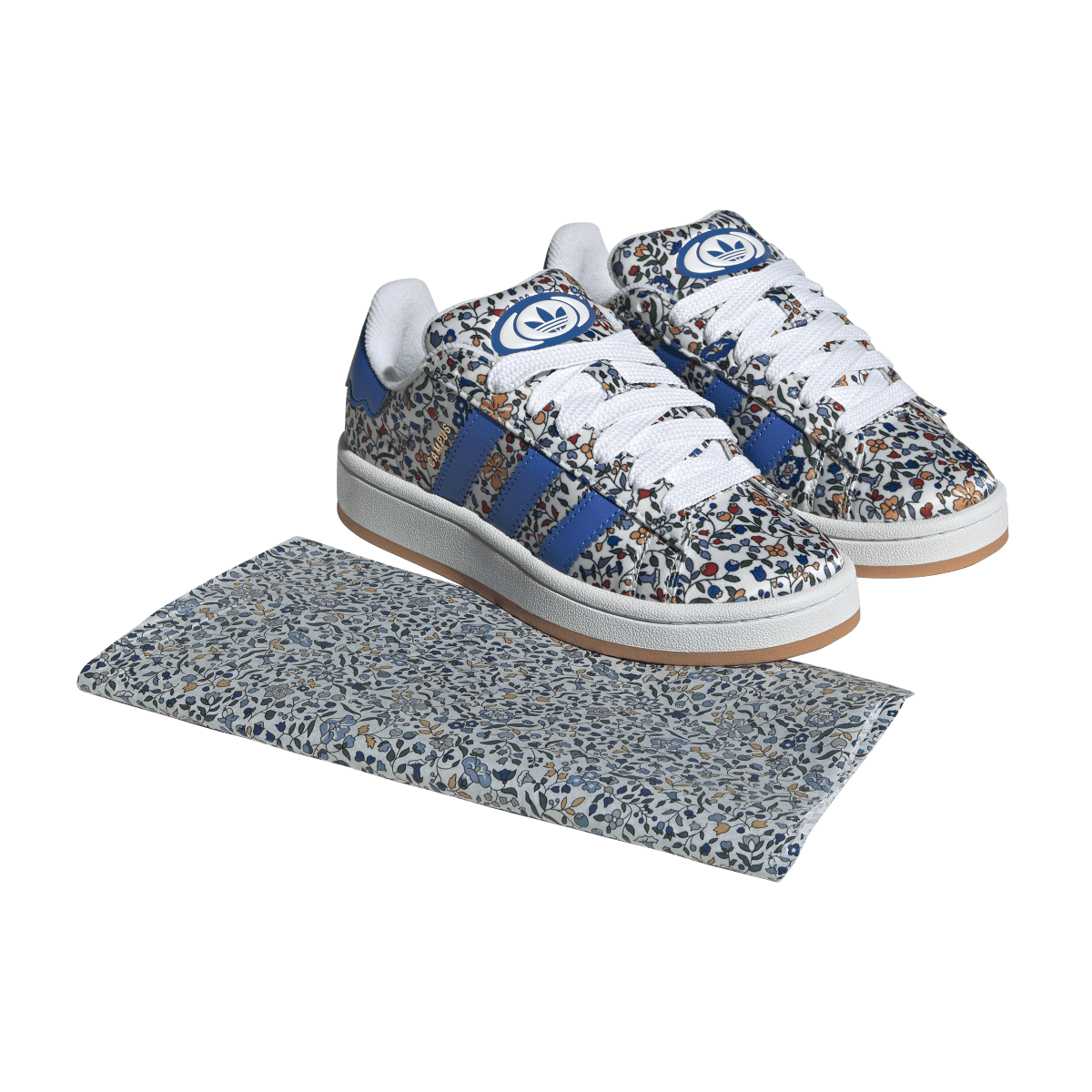 Overkicks - Adidas Campus 00s Liberty London Blue Floral (JS3805) - par completo