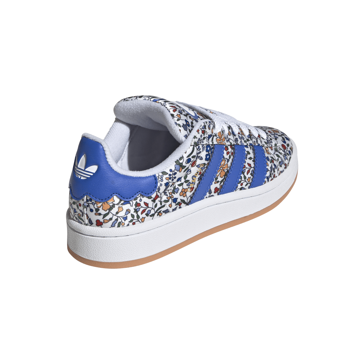 Overkicks - Adidas Campus 00s Liberty London Blue Floral (JS3805) - detalle talón