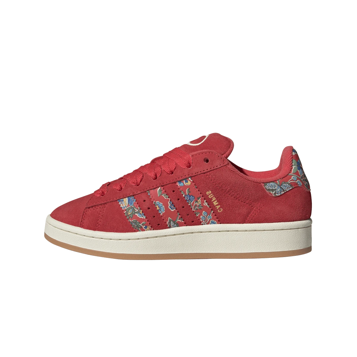Overkicks - Adidas Campus 00s Liberty London Semi Lucid Red (JS1330) - vista lateral