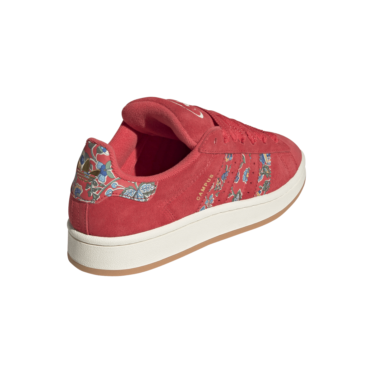 Overkicks - Adidas Campus 00s Liberty London Semi Lucid Red (JS1330) - detalle talón