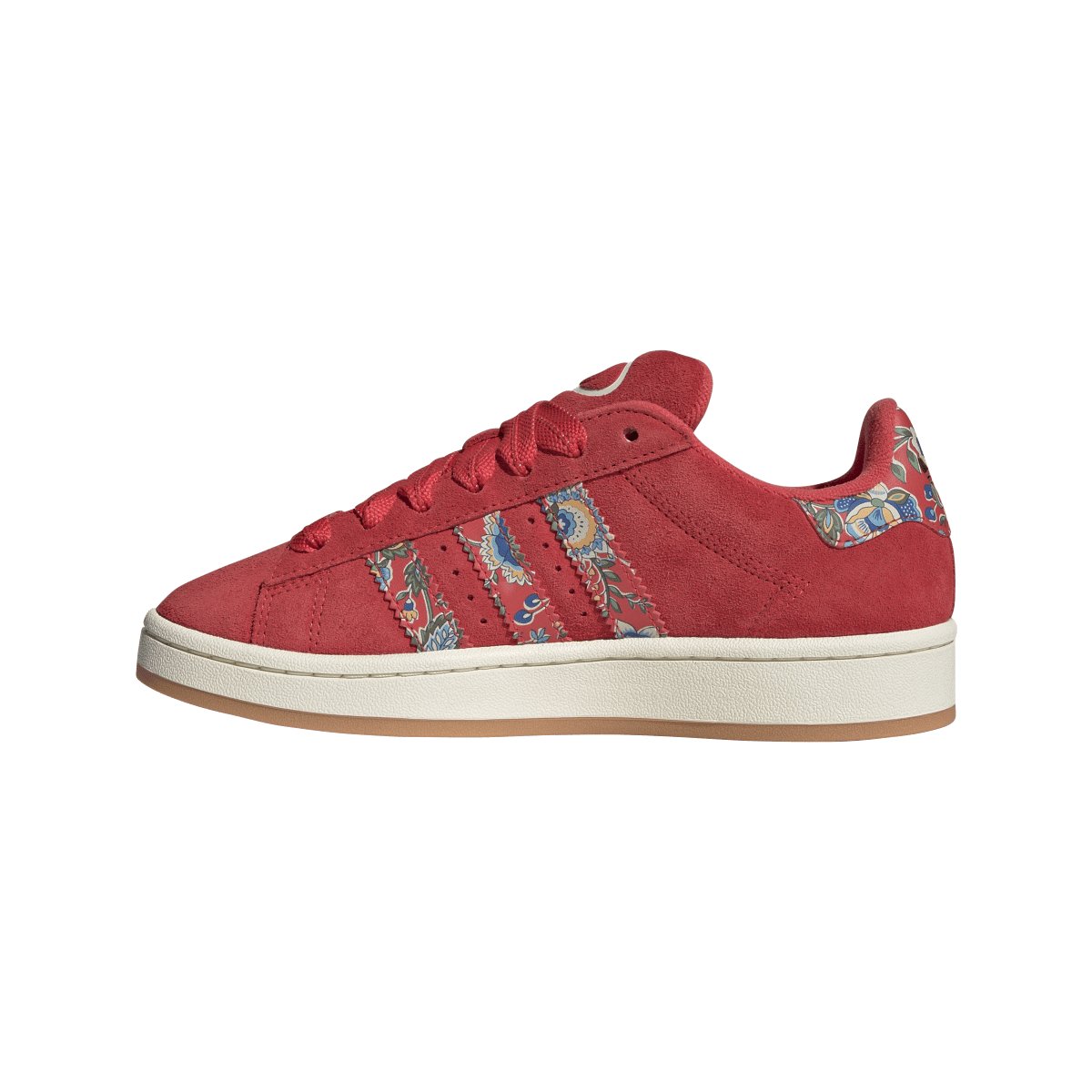 Overkicks - Adidas Campus 00s Liberty London Semi Lucid Red (JS1330) - detalle lateral interior