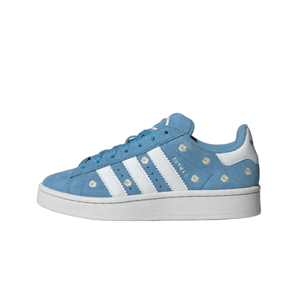 Overkicks - Adidas Campus 00s Light Blue Floral (Kid's) (IG6998) - vista lateral