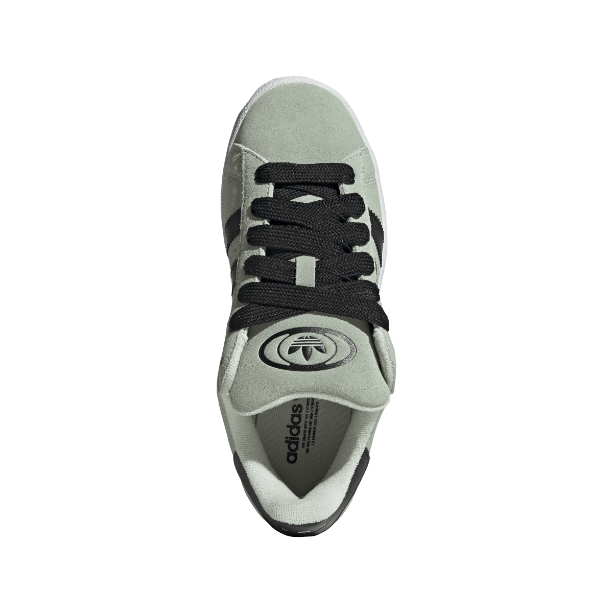 Overkicks - Adidas Campus 00s Linen Green Core Black (JQ7413) - par completo