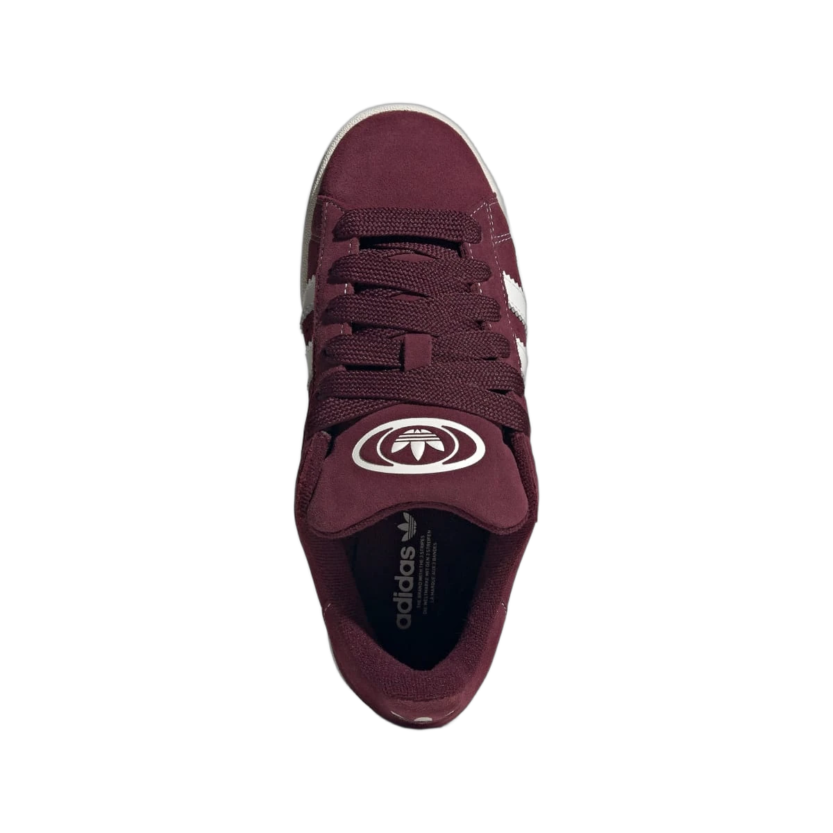 Overkicks - Adidas Campus 00s Maroon White (JS2761) - vista trasera