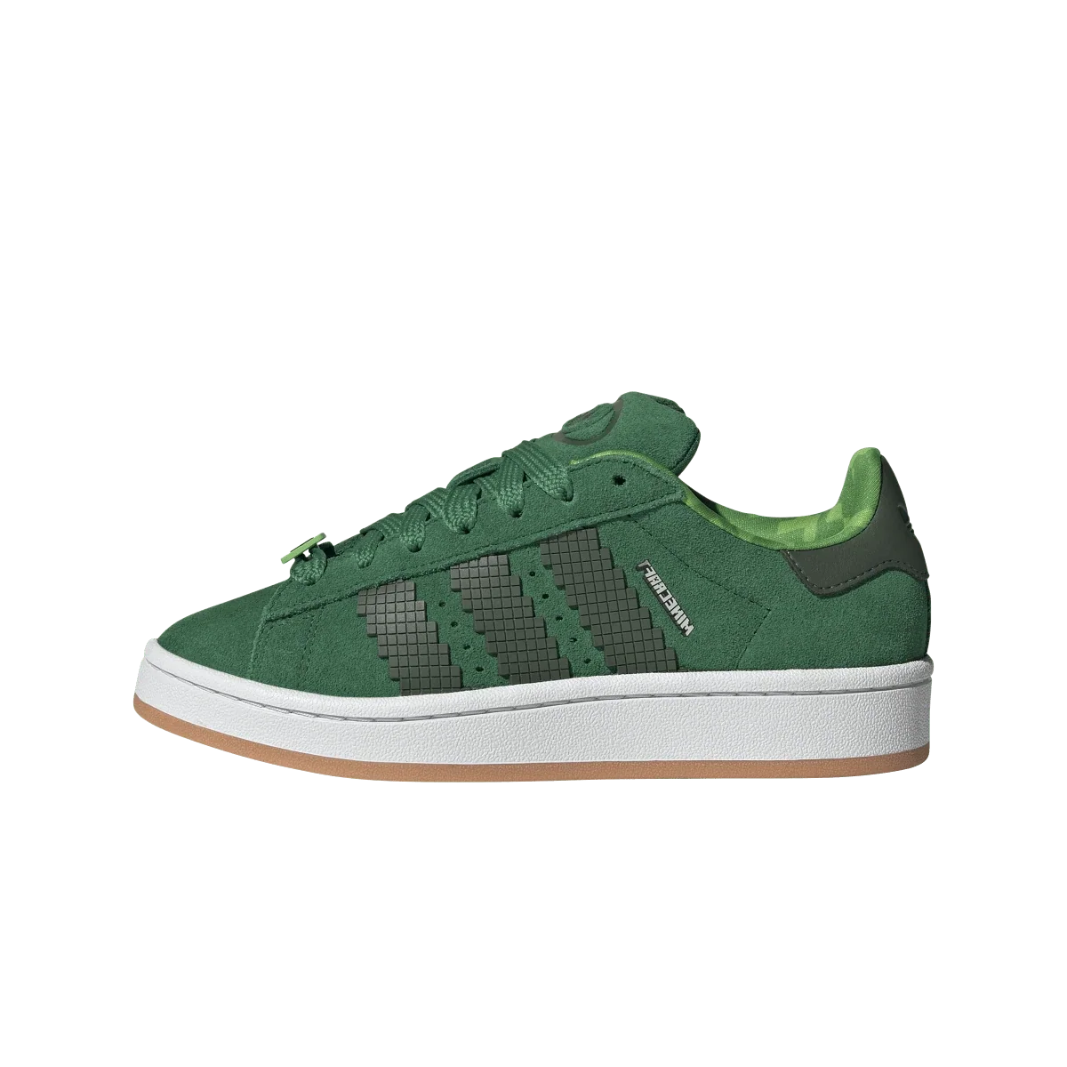 Overkicks - Adidas Campus 00s Minecraft Creeper (GS) (JS3778) - vista lateral